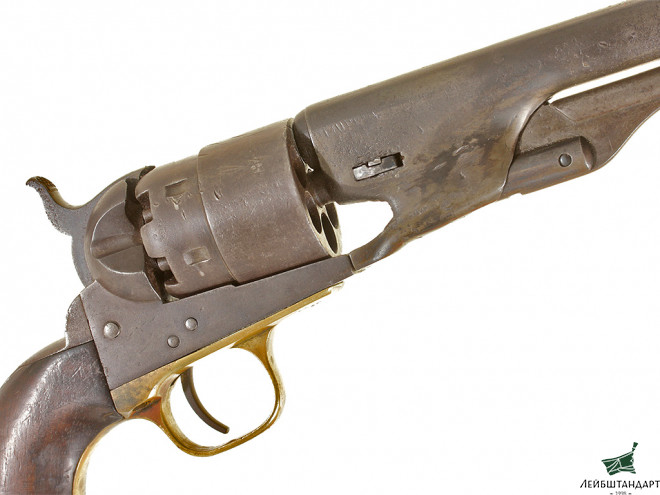Картинка Капсюльный револьвер Кольт обр.1860 года (Colt Army M1860) в футляре, США - Увеличенное изображение