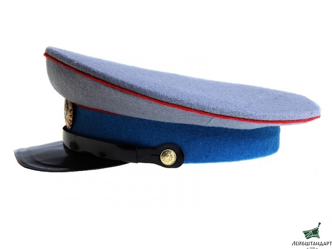 Один из видов Фуражка рядового и младшего начальствующего состава, Рабоче-крестьянская милиция (обр. 1938г.), СССР, копия - Увеличенное изображение
