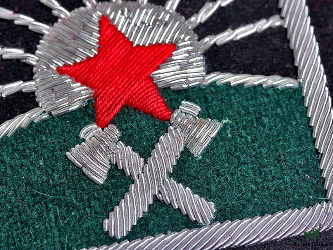 Изображение Нарукавный знак "образцовой" части инженерных войск РККА обр.1922 г. РСФСР, копия - Увеличенное изображение