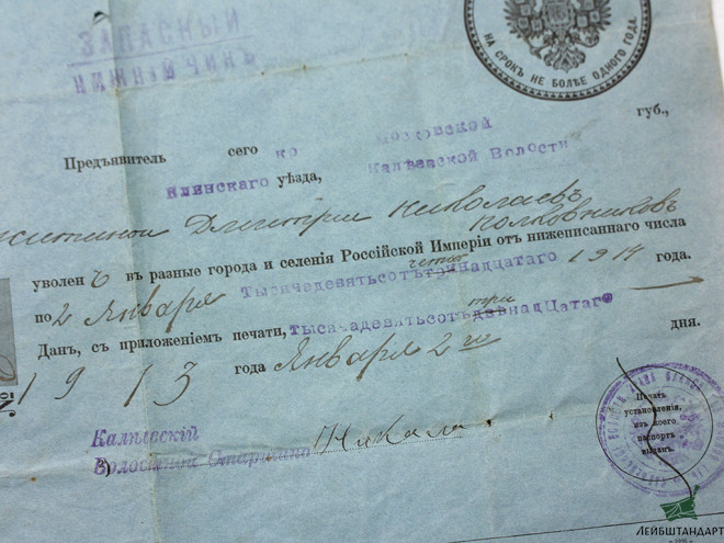 Изображение Паспорт временный сроком на 1 год, Россия - Увеличенное изображение