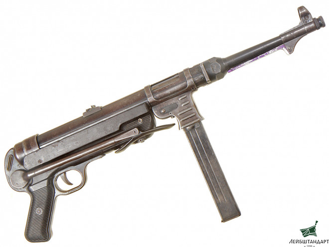Один из видов Пистолет-пулемет МП-40 (МР40), 1942 год, Германия - Увеличенное изображение