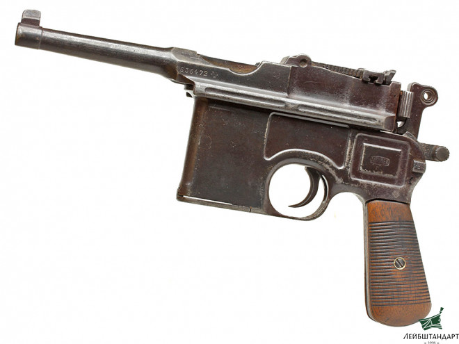 Изображение Пистолет "Маузер" (Mauser) - модель "Боло" в кобуре, Германия - Увеличенное изображение