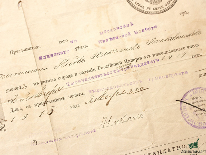 Изображение Паспорт временный сроком на 1 год, Россия - Увеличенное изображение