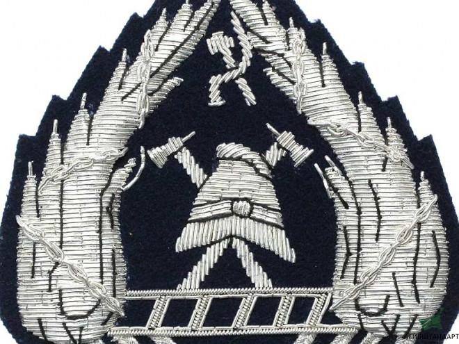 Изображение Нарукавный знак инспектора пожарной охраны обр. 1925г., СССР. Копия - Увеличенное изображение