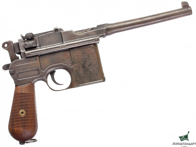 Один из видов Пистолет Маузер С-96 (Mauser С96), Германия - Увеличенное изображение
