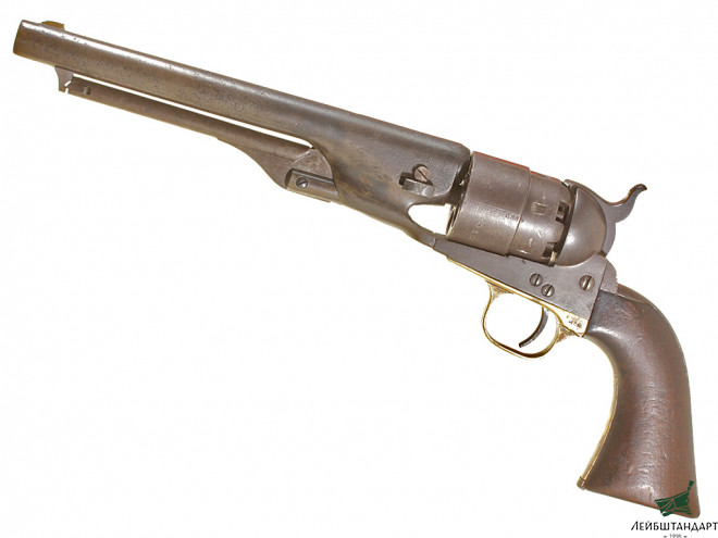 Один из видов Капсюльный револьвер Кольт обр.1860 года (Colt Army M1860) в футляре, США - Увеличенное изображение