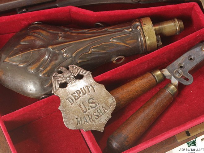 Изображение Капсюльный револьвер Ремингтон (Remington), модель 1858 года в футляре, США - Увеличенное изображение