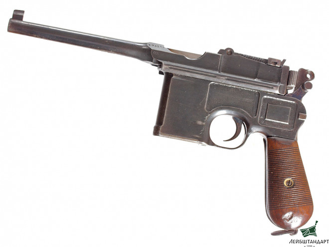 Изображение Пистолет Маузер С-96 (Mauser С96) в кобуре, Германия - Увеличенное изображение