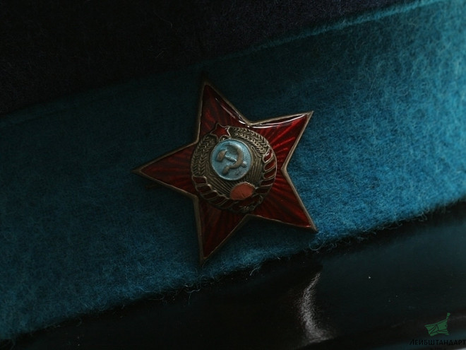 Фото Кокарда на головной убор начсостава милиции обр. 1939 года., СССР, копия - Увеличенное изображение