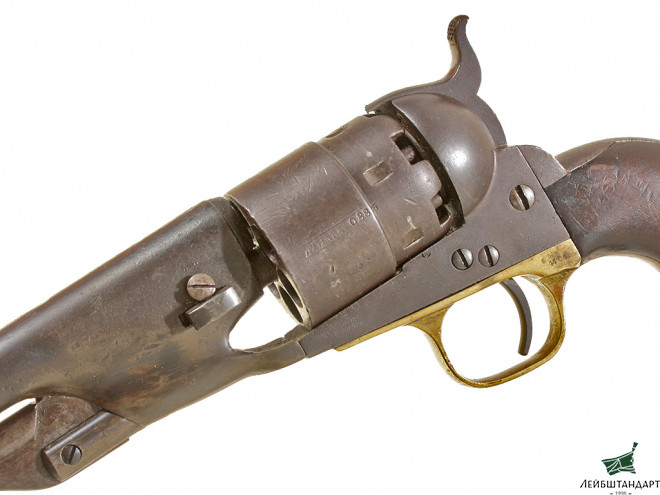 Фото Капсюльный револьвер Кольт обр.1860 года (Colt Army M1860) в футляре, США - Увеличенное изображение