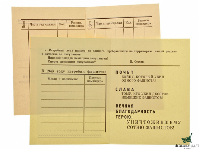 Картинка Комплект документов "Ворошиловский стрелок", СССР. Копия - Увеличенное изображение
