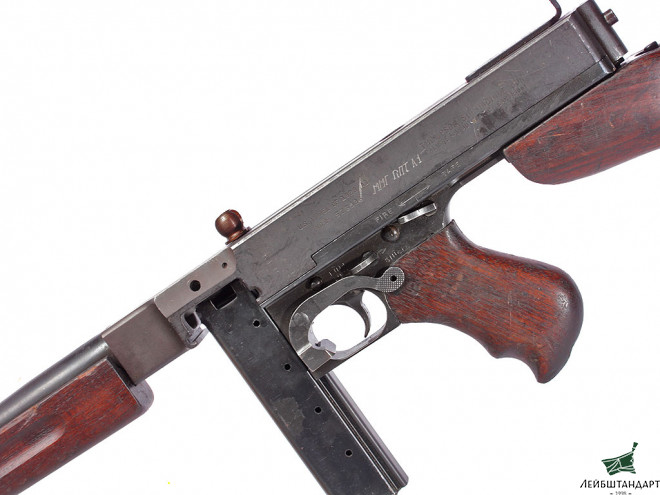 Картинка Пистолет-пулемет Томпсон (Thompson M 1928 A1), США - Увеличенное изображение