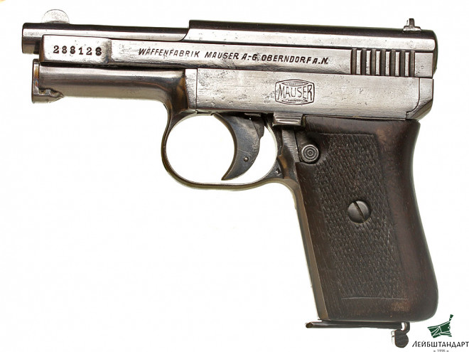 Фотография Пистолет Маузер обр.1910 года (Mauser M1910), Германия - Увеличенное изображение