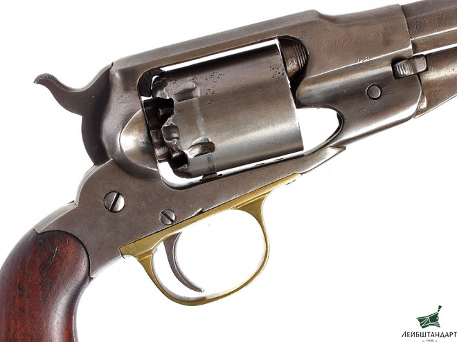 Фото Капсюльный револьвер Ремингтон (Remington), "новая модель" 1858 года для флота, США - Увеличенное изображение