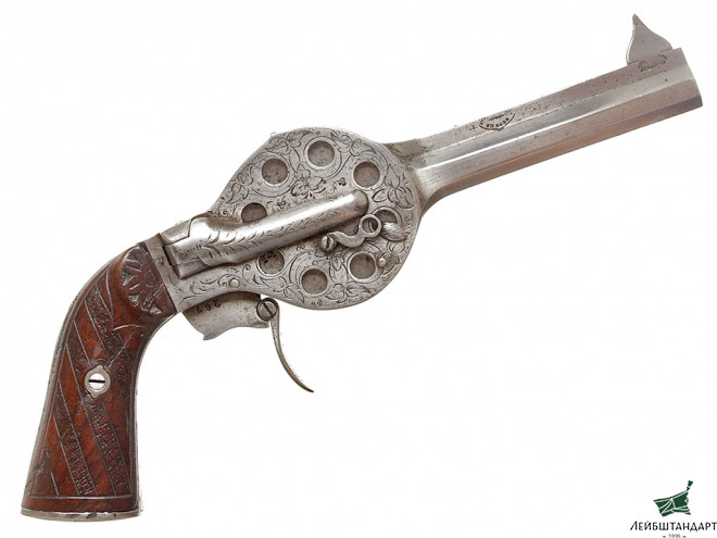 Изображение Капсюльный револьвер системы Ноеля (Rotovolver), 1860-е - 1870-е годы, Франция - Увеличенное изображение