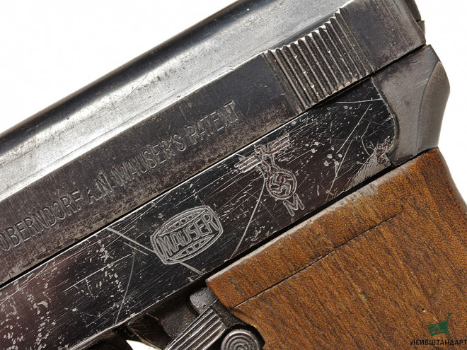 Один из видов Пистолет Маузер М1914 (Mauser M1914) с клеймом Кригсмарине, Германия - Увеличенное изображение