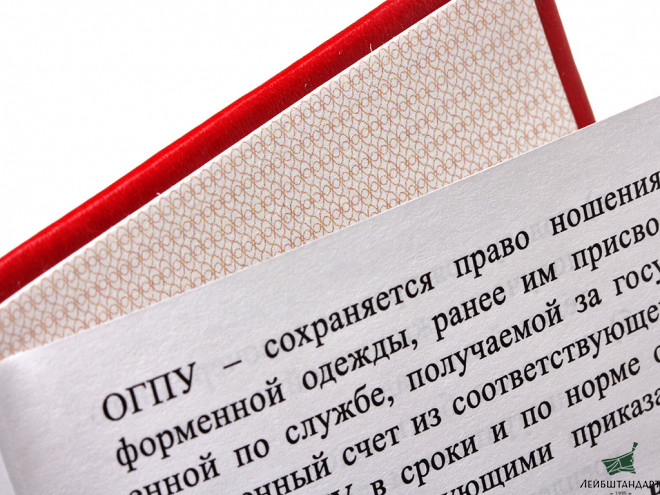 Один из видов Статут к знаку "V лет ВЧК-ГПУ" ("Почетный работник ВЧК-ГПУ"). СССР, копия - Увеличенное изображение