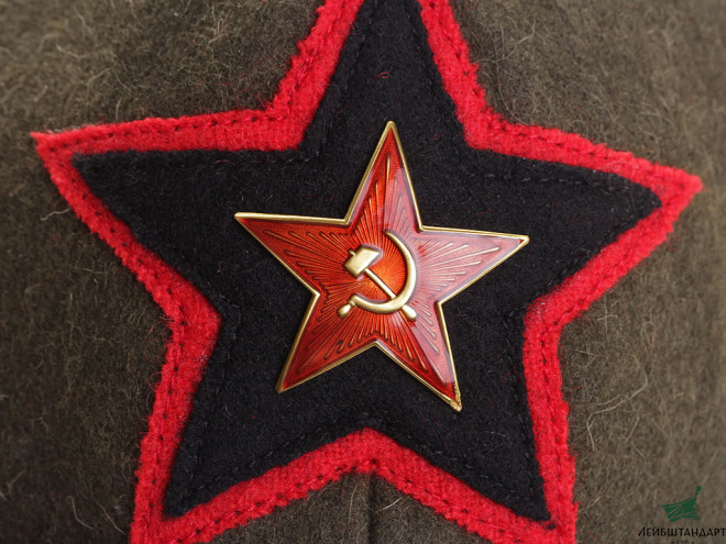 Купить Буденовка комначсостава суконная произвольного образца (инженерные войска, артиллерия, броневые силы) РККА, 1922 год. РСФСР / СССР, копия - Увеличенное изображение
