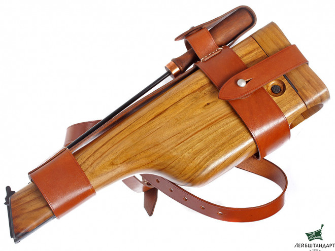 Фотография Кобура для пистолета Маузер С-96 (Mauser С96) с обвесом, Германия, копия - Увеличенное изображение