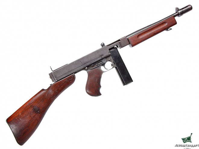 Фотография Пистолет-пулемет Томпсон (Thompson M1928 A1), США - Увеличенное изображение