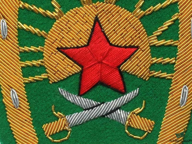 Изображение Нарукавный знак комсостава пограничной конвойной охраны ГПУ обр. 1920 г. РСФСР, копия - Увеличенное изображение