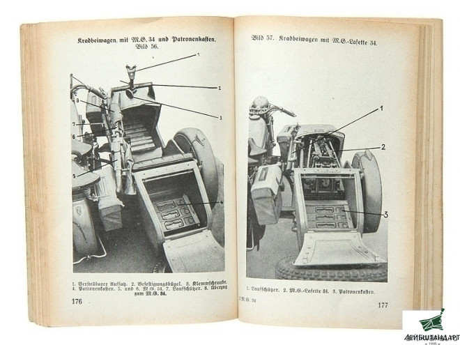 Изображение Книга "Наставление по стрельбе и эксплуатации МГ-34", Германия - Увеличенное изображение