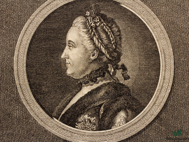 Фотография Гравюра "Императрица Екатерина II", Германия - Увеличенное изображение