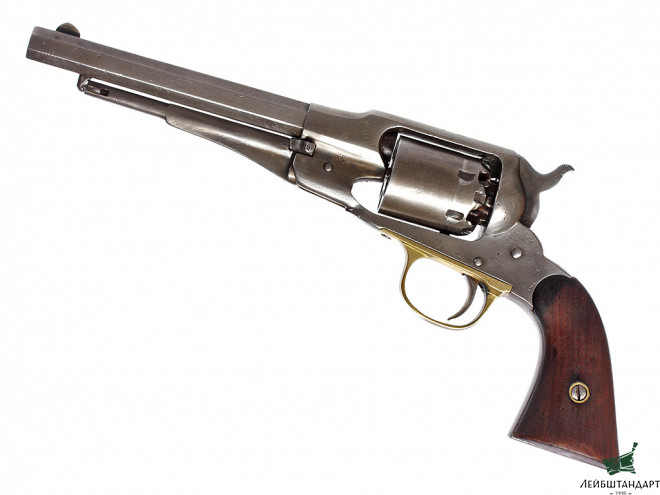 Фотография Капсюльный револьвер Ремингтон (Remington), "новая модель" 1858 года для флота, США - Увеличенное изображение