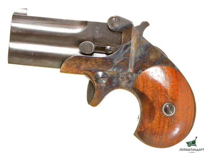 Фотография Двуствольный карманный пистолет "Дерринжер" (Derringer - Maverick), Италия - Увеличенное изображение