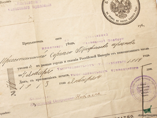 Изображение Паспорт временный сроком на 1 год, Россия - Увеличенное изображение
